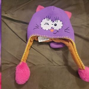Kids Flipeez Cat winter hat with working tail